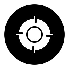 focus circular glyph icon