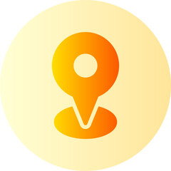 pin map flat gradient icon