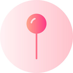 pin flat gradient icon