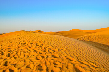 Desert landscape in Dubai UAE