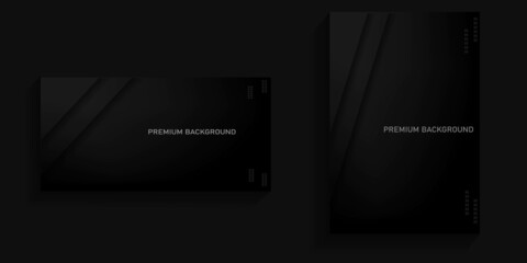 dark background with elegant lines on the top left for covers, posters, banners, billboards