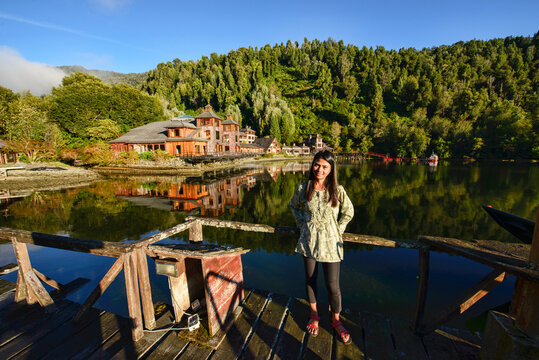 The gorgeous Puyuhuapi Lodge in the Ventisquero Sound, Patagonia, Aysen, Chile