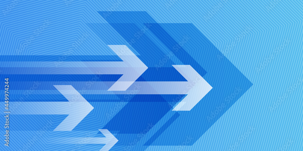 Canvas Prints arrow graphics. blue background. design element.