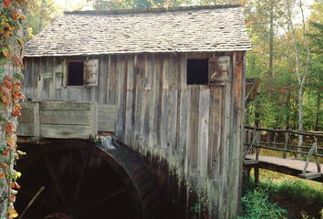 Old Log Mill Water Wheel, Cade's Cove, Great Smokey Mountains National Park