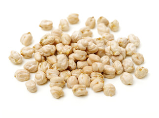 Chickpeas isolated on a white background