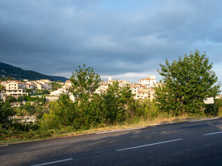 small provencal village in the French Riviera back country