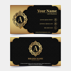 Naklejka na ściany i meble Luxury ornamental logos and business cards template
