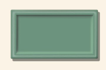 illustration of a green school blackboard for chalk