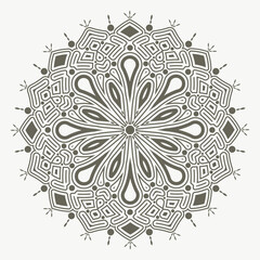 Mandala flat background design template