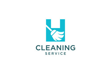 Letter H for cleaning clean service Maintenance for car detailing, homes logo icon vector template.