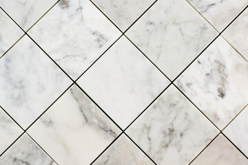 Close up of marble textured tiles