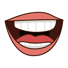 smiling mouth illustration
