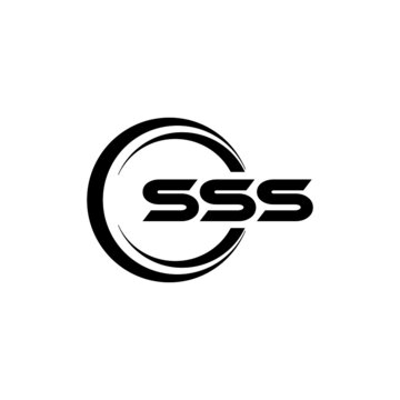 SSS letter logo design with white background in illustrator, vector logo modern alphabet font overlap style. calligraphy designs for logo, Poster, Invitation, etc.