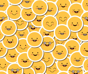 pattern of emojis
