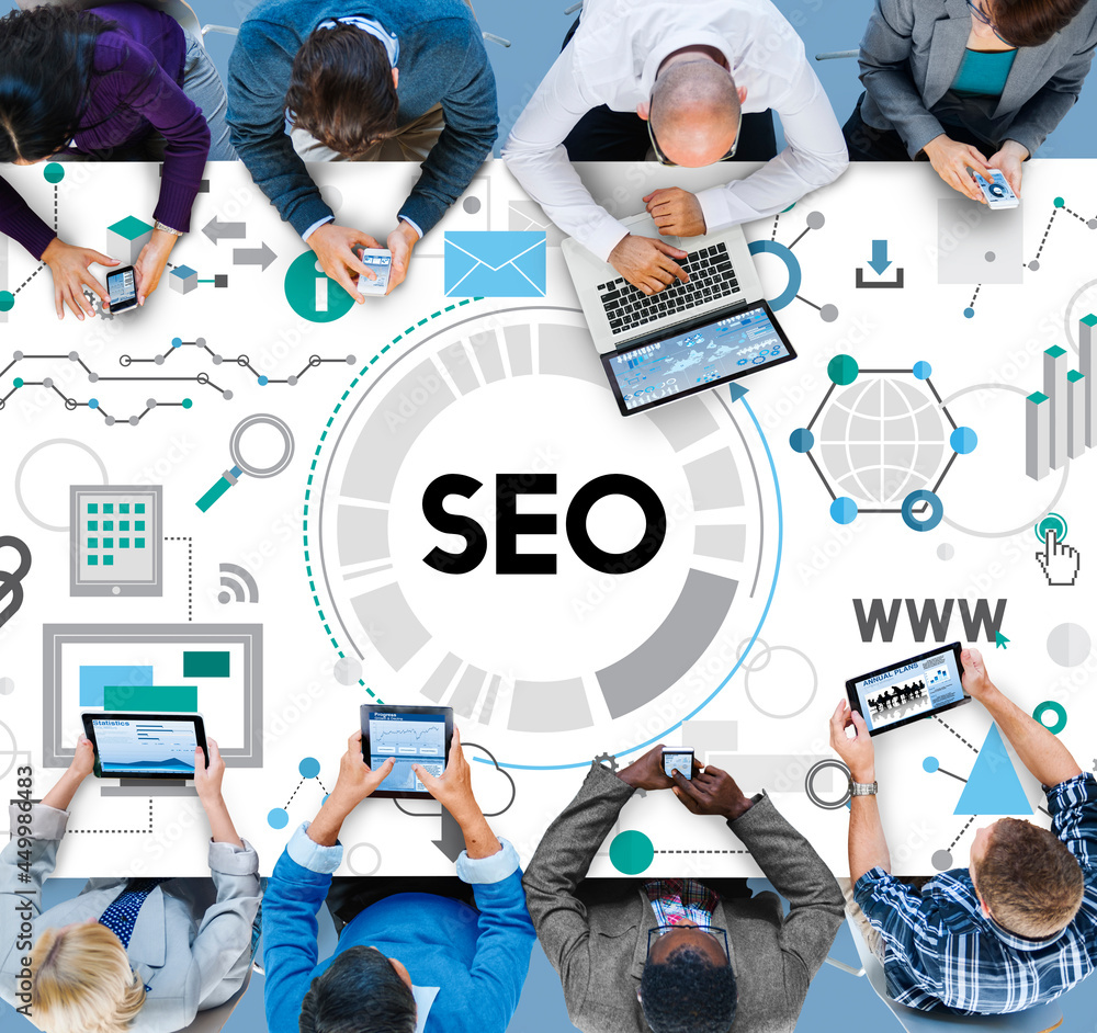 Aufkleber searching engine optimizing seo browsing concept