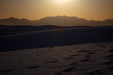 White Sands Dunes National Park in New Mexico