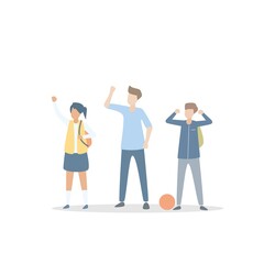 boost confidence and self esteem in kids,Pride and assertiveness ability and skills,positive feel good about yourself,learning experiences and expressions,vector illustration.