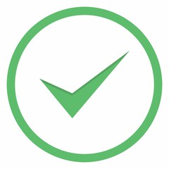 Check marks, Tick marks, Accepted, Approved, Yes, Correct, Ok, Right Choices, Task Completion, Voting. - vector mark symbols in green. Isolated icon.