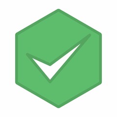 Check marks, Tick marks, Accepted, Approved, Yes, Correct, Ok, Right Choices, Task Completion, Voting. - vector mark symbols in green. Isolated icon.