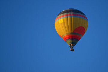 Hot Air Balloon in a clear blue sky