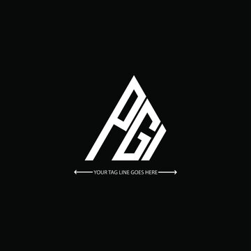 PGI letter logo creative design. PGI unique design