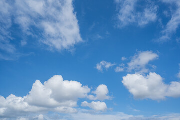 White Fluffy Cloud on a blue sky