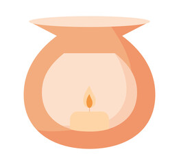 candle lamp illustration