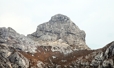 Mount Bobotov Kuk in Durmitor National Park, Dinaric Alps, Montenegro. Durmitor National Park is part of the UNESCO World Heritage.