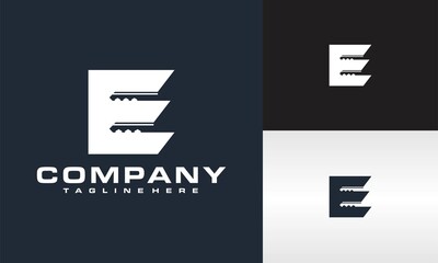 letter E key logo
