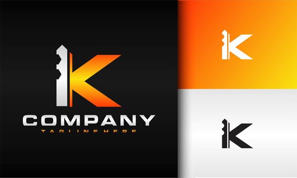 letter K key logo