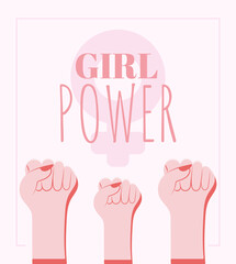 Obraz premium girl power poster