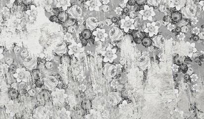 grunge floral texture background 