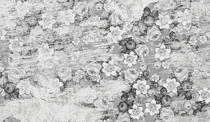grunge floral texture background 