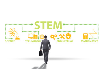 Business people in STEM education concept