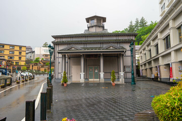 群馬県吾妻郡草津町の草津温泉に旅行している風景 A scene from a trip to Kusatsu Onsen in Kusatsu-machi, Agatsuma-gun, Gunma Prefecture. 