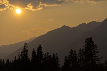 Sunset in Banff National Park