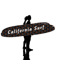 California Surf Silhouette