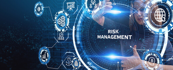 Risk Management and Assessment for Business Investment Concept. Business, Technology, Internet and...