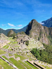 [Peru] Scenery of Machu Picchu and Huayna Picchu Mountain