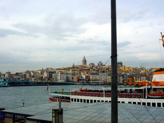 Istanbul, Turkey, famous gateway Bosporus Eurasia and cruise destination for antique historic tours...
