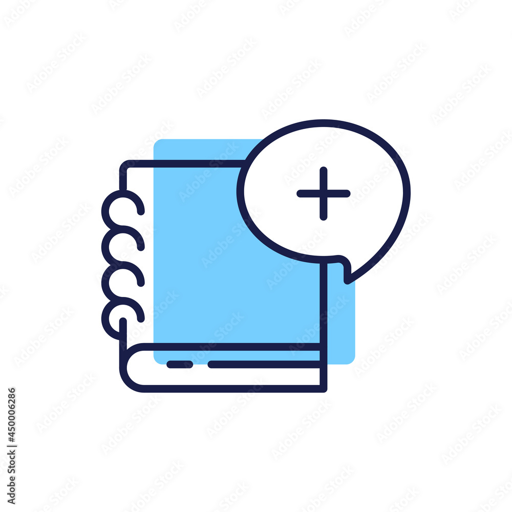 Poster add note in outline, line, linear icon concept illustration design editable stroke vector eps10. mod