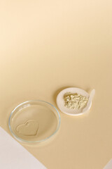 Obraz na płótnie Canvas Cosmetic clay powder, Healthy skin care.