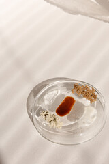Body scrub textures , homemade cosmetic for Spa care