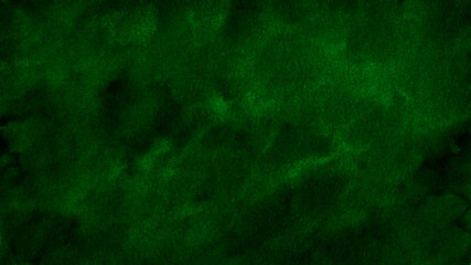 Fototapeta na wymiar Green abstract background. Watercolor. Dark green background with copy space for design. Web banner.
