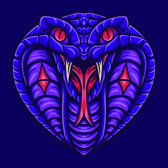 Cobra head vector  mascot
