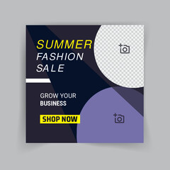 Fashion Sale Social Media Post Design Template