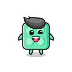 illustration of an brick toy character with awkward poses © heriyusuf