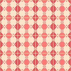 Japanese Diamond Plaid Vector Seamless Pattern

