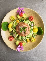 Spaghetti de courgettes 
