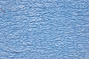 blue paint abstract vintage background, wooden old peeling surface